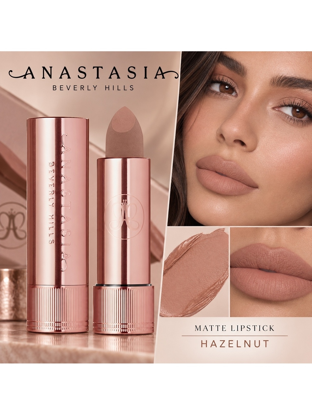 Anastasia Beverly Hills Matte Lipstick in Hazelnut — NEW IN BOX